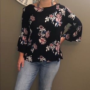 Bell sleeved top